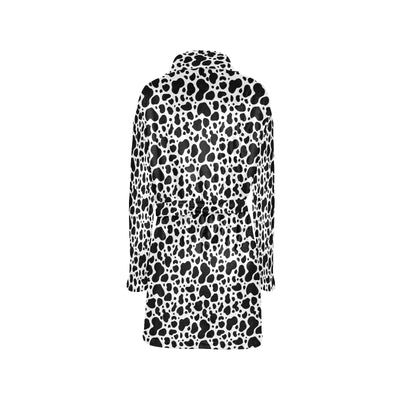 Cow Skin Pattern Print Design 04 Women's Fleece Robe