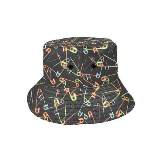 Safety Pin Print Design LKS301 Unisex Bucket Hat