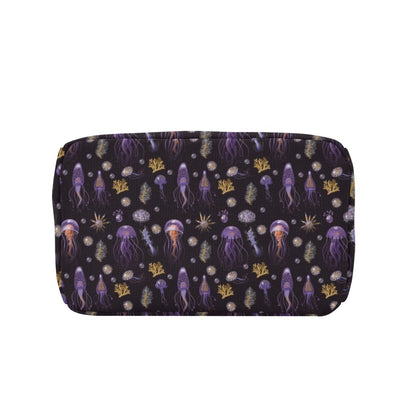 Seaweed With Jelly Fish Print Design LKS305 Insulated Lunch Bag