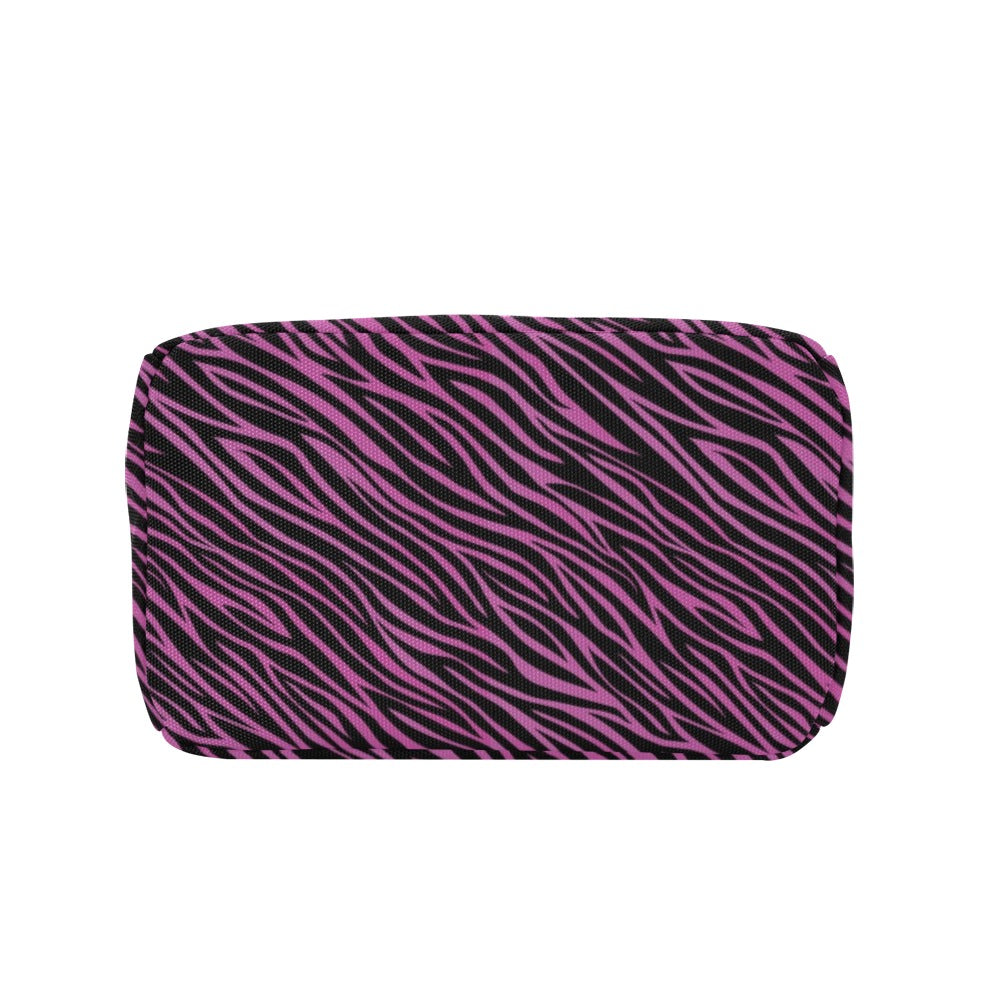 Zebra Pink Print Design LKS304 Insulated Lunch Bag