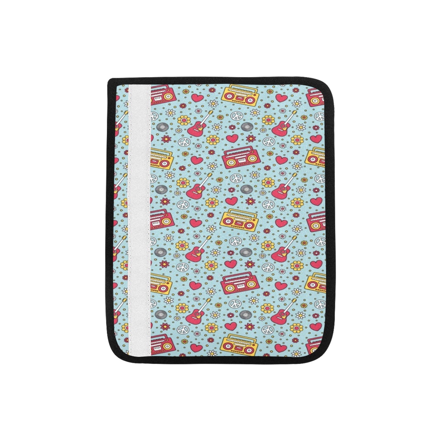 Hippie Print Design LKS307 Car Seat Belt Cover