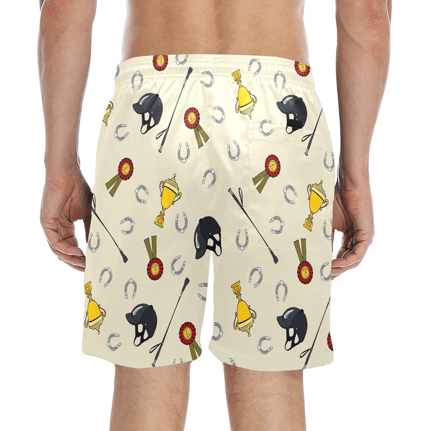 Equestrian Horseshoe Equipment Men's Swim Trunks Beach Shorts