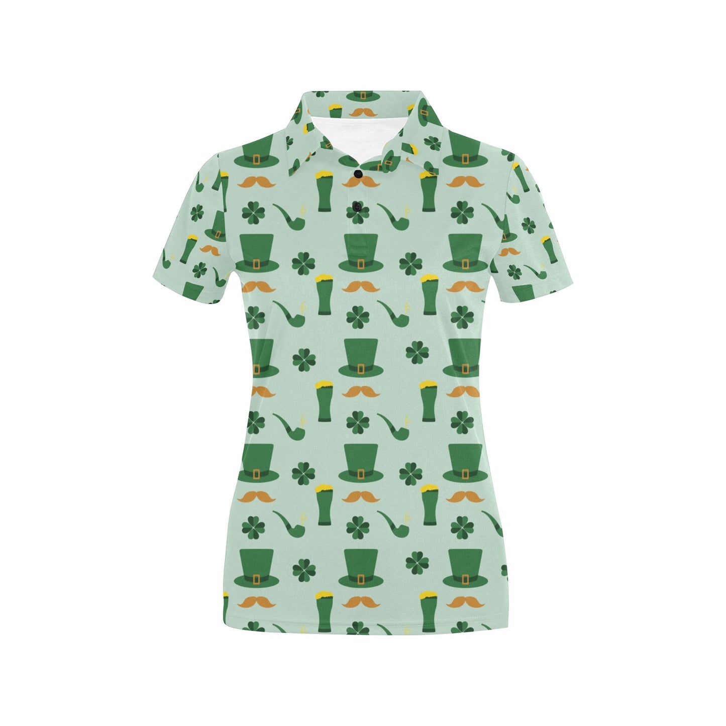 St Patricks Day Print Design LKS304 Women's Polo Shirt