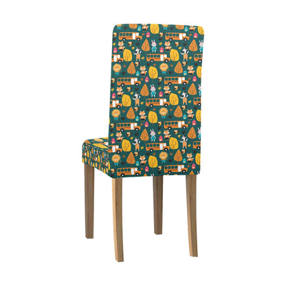 School Bus Print Design LKS309 Dining Chair Slipcover