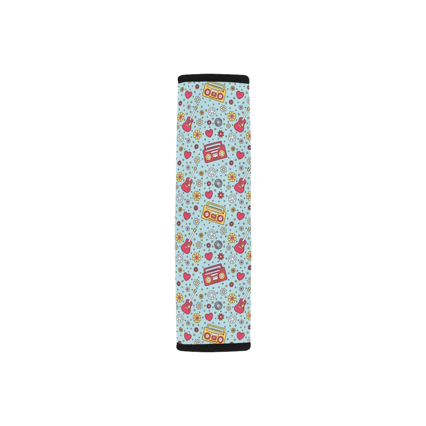 Hippie Print Design LKS307 Car Seat Belt Cover