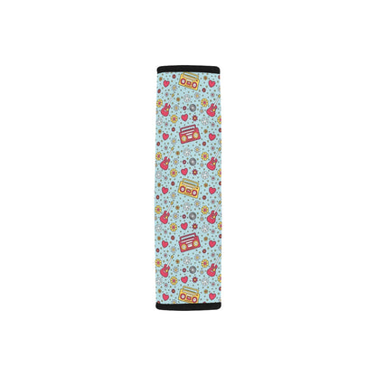 Hippie Print Design LKS307 Car Seat Belt Cover
