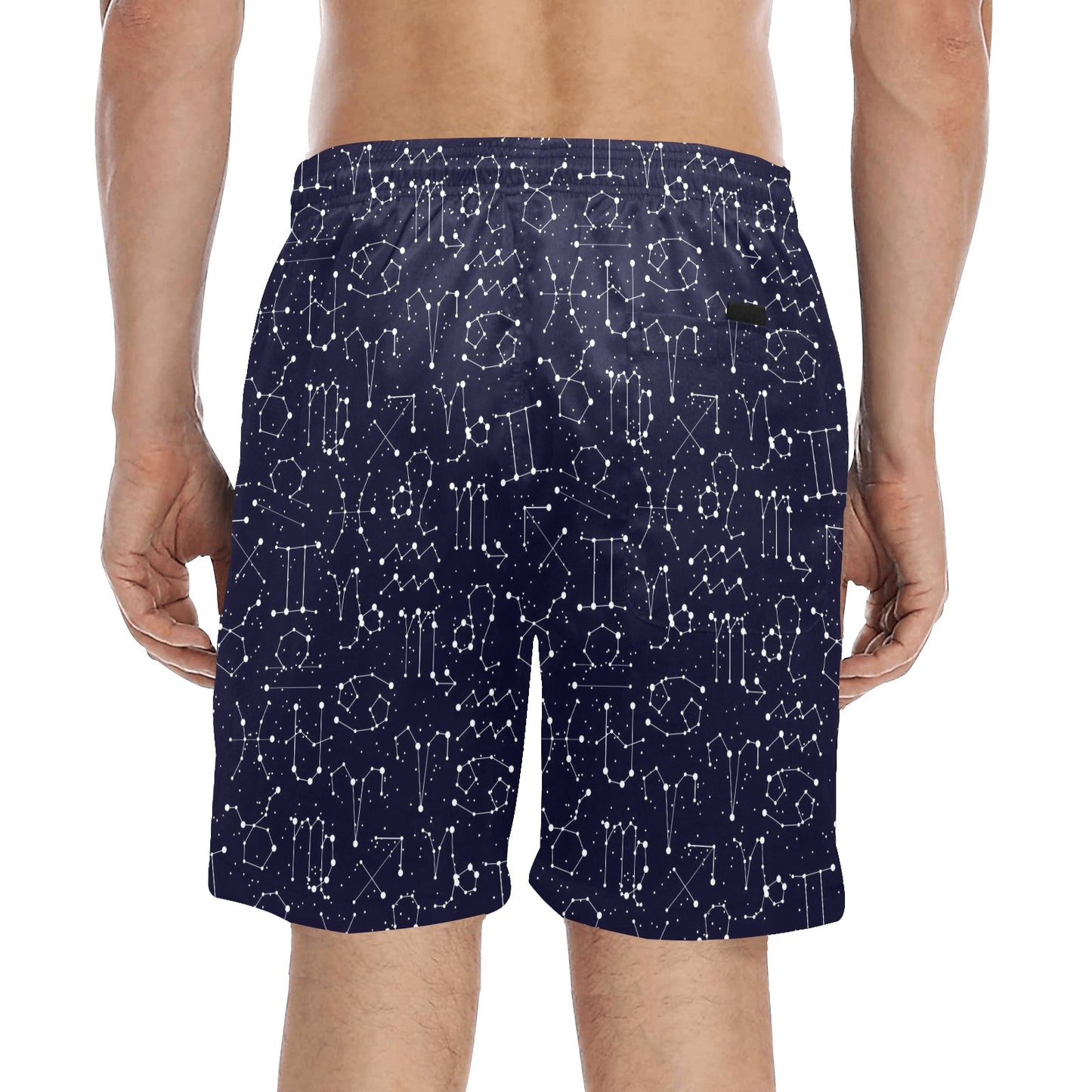 Zodiac Pattern Design Print Men's Swim Trunks Beach Shorts