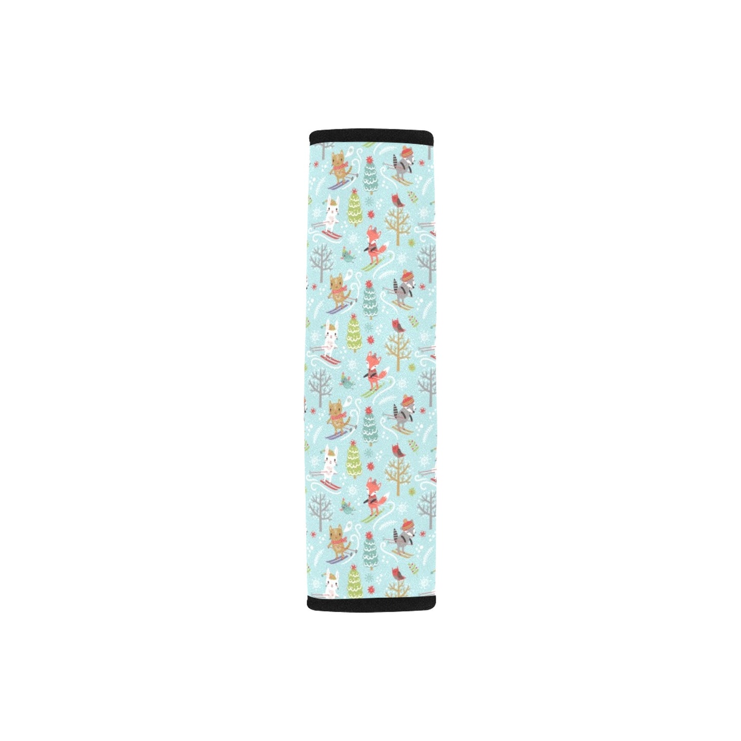 Ski Fox Cute Print Design LKS303 Car Seat Belt Cover