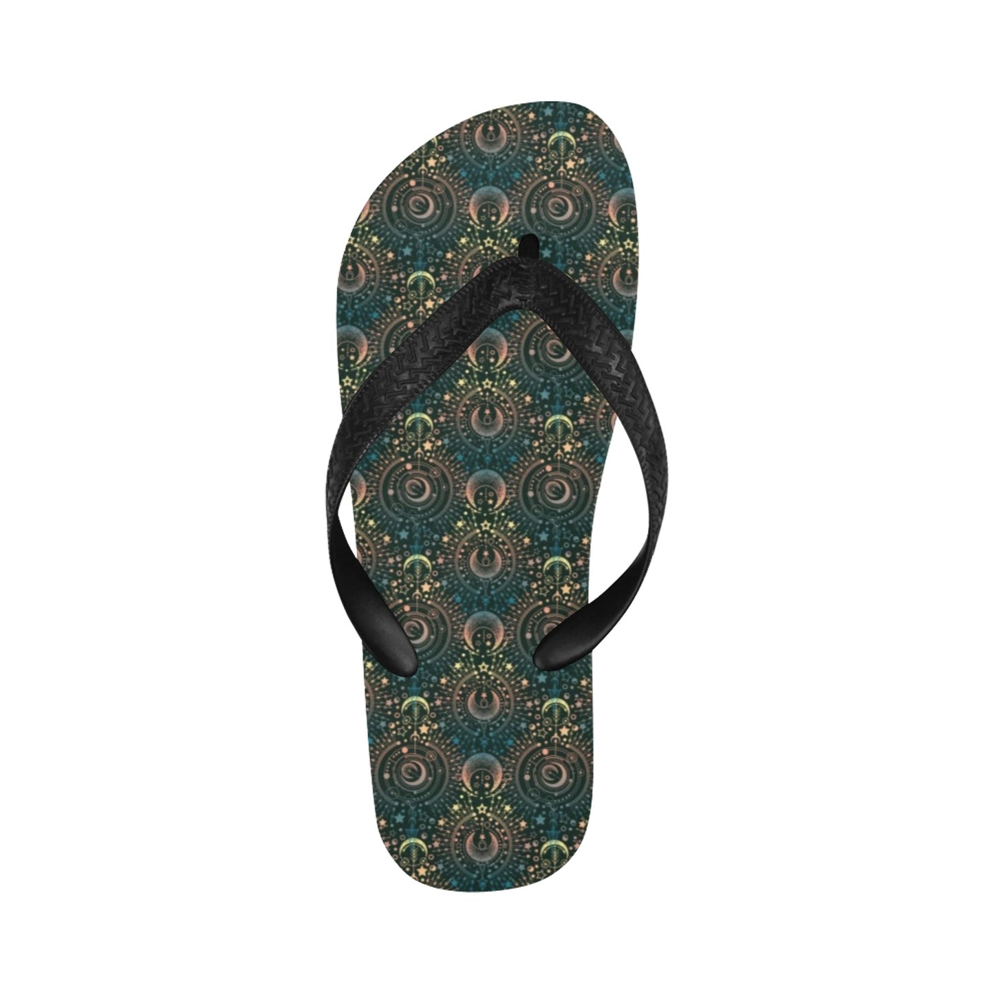 Sun Moon Print Design LKS307 Flip Flops