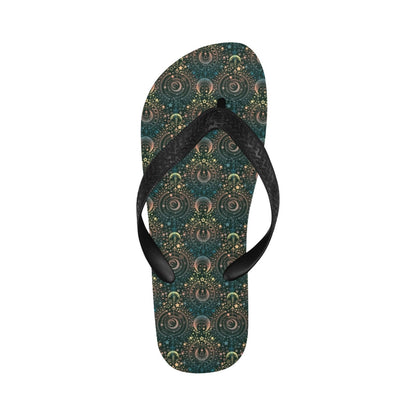 Sun Moon Print Design LKS307 Flip Flops