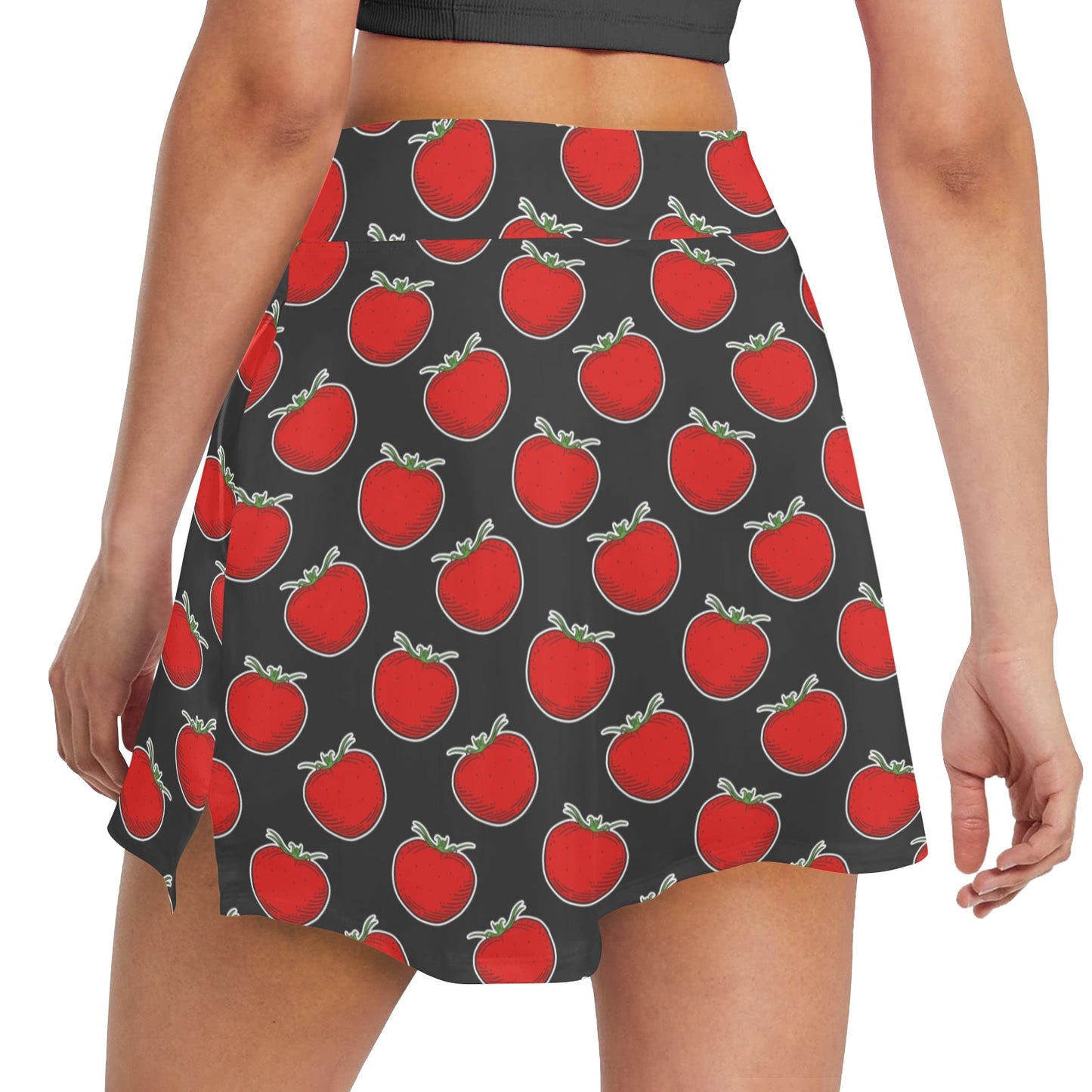 Tomato Print Design LKS306 17" Golf & Pickleball Skort with Pockets