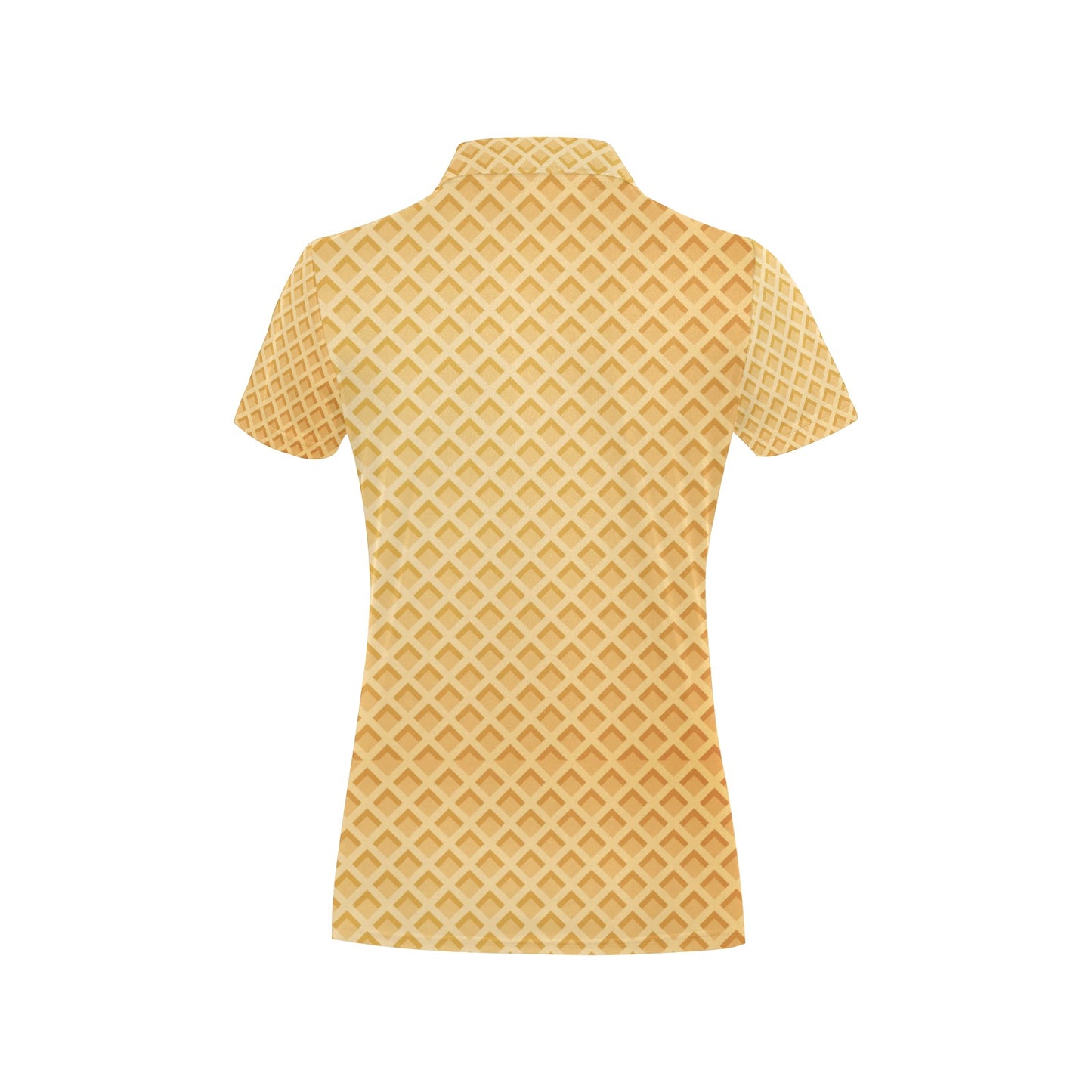 Waffle Texture Print Design LKS302 Women's Polo Shirt
