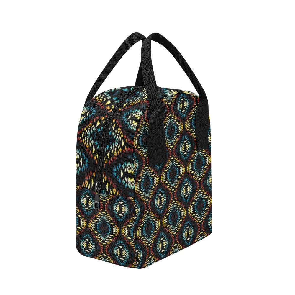 Tribal Pattern Print Design LKS309 Insulated Lunch Bag
