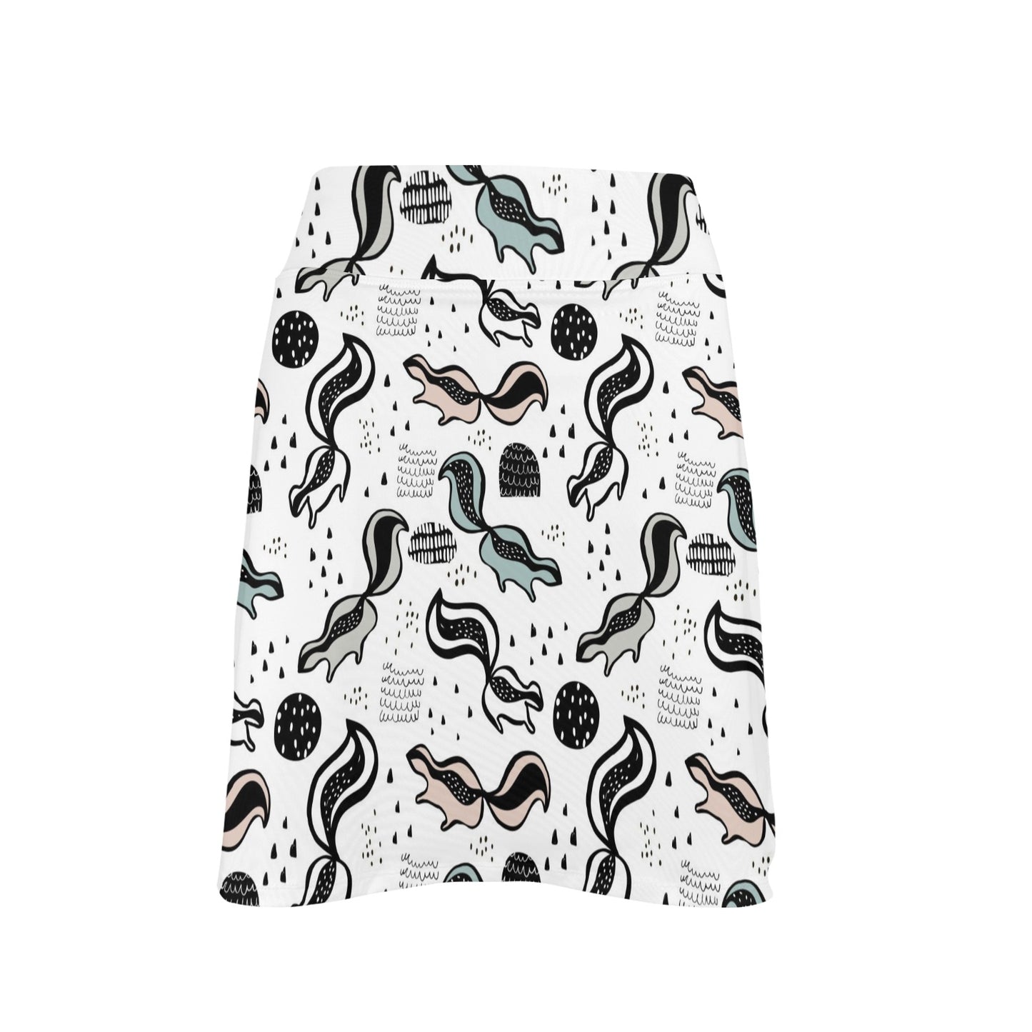 Skunk Print Design LKS303 17" Golf & Pickleball Skort with Pockets