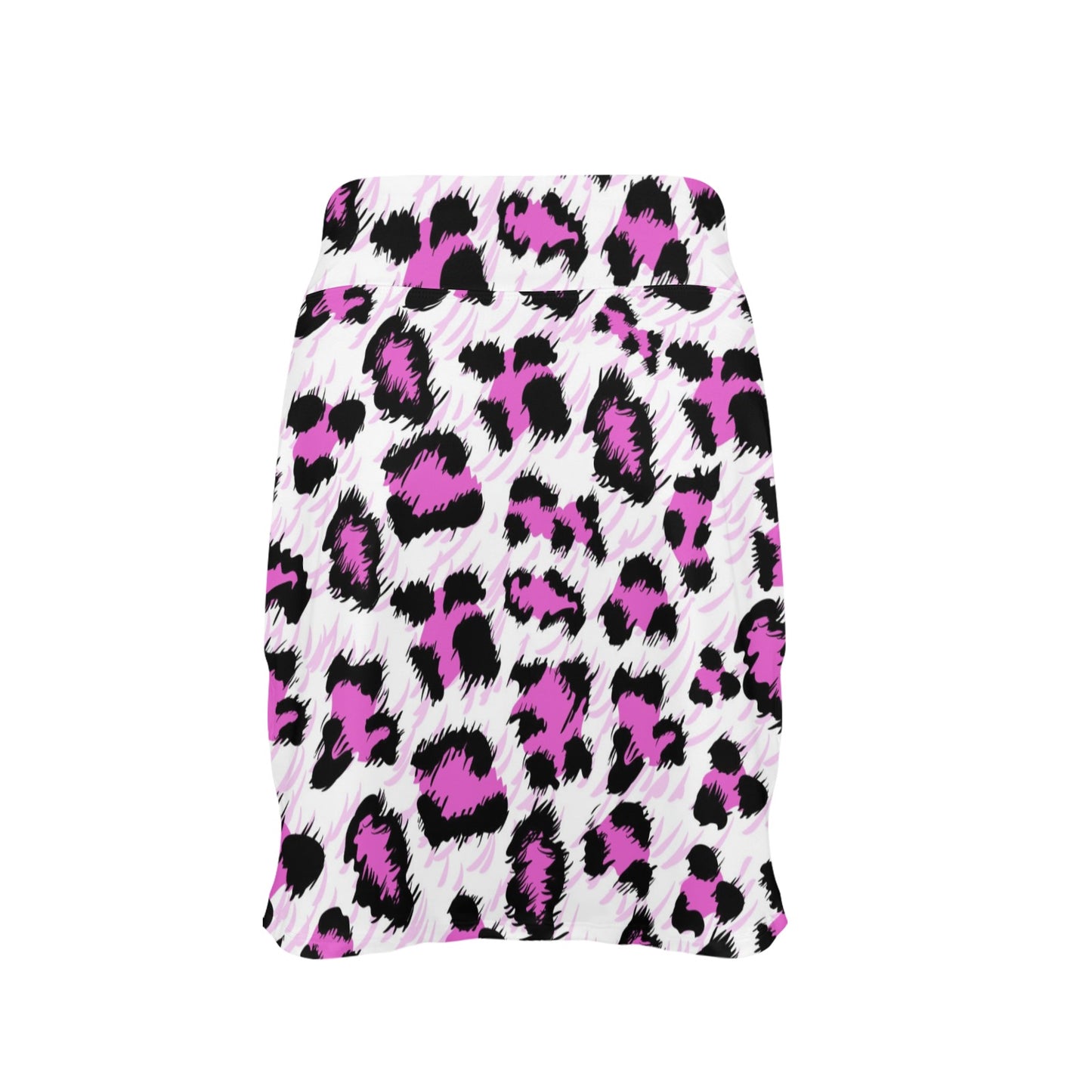 Leopard Pink Skin Print 17" Golf & Pickleball Skort with Pockets