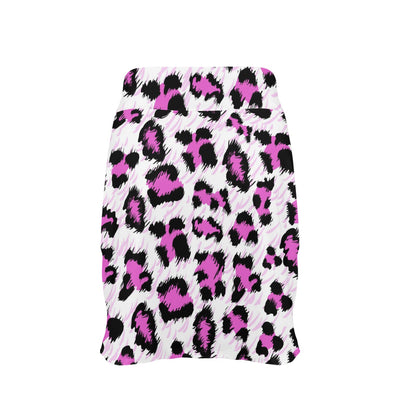 Leopard Pink Skin Print 17" Golf & Pickleball Skort with Pockets