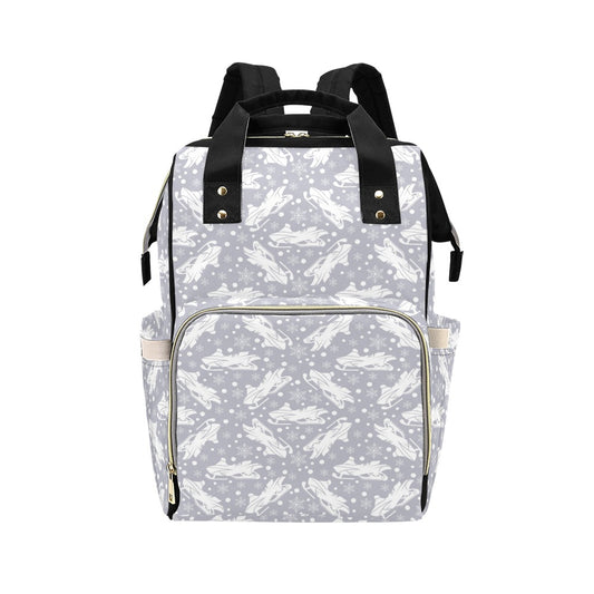 Snowmobile Print Design LKS302 Diaper Bag Backpack