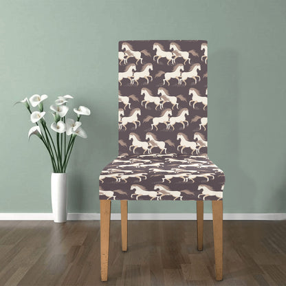 Horse Print Design LKS304 Dining Chair Slipcover
