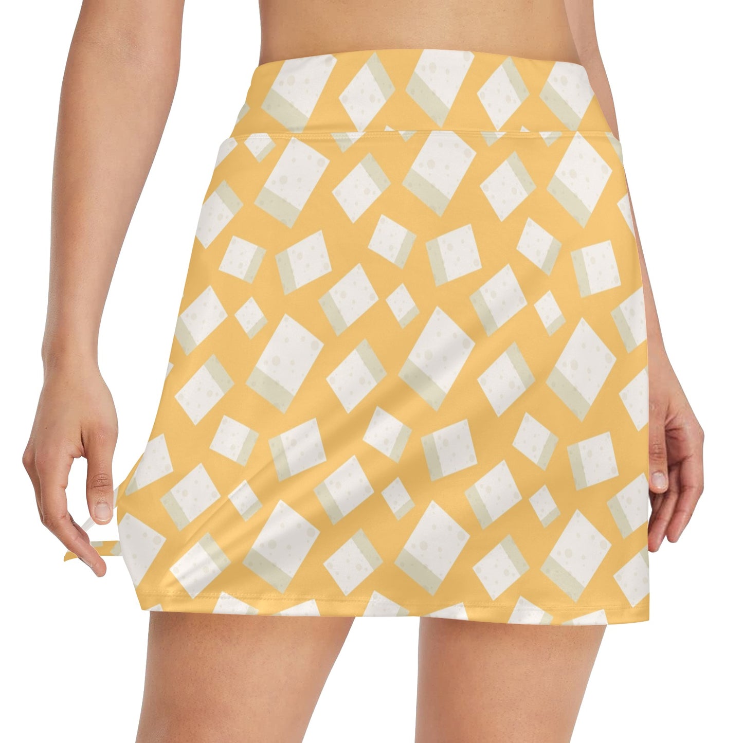 Tofu Print Design LKS302 17" Golf & Pickleball Skort with Pockets