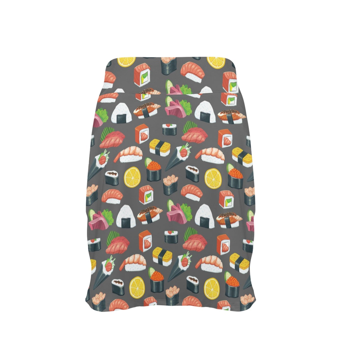 Sushi Pattern Print 17" Golf & Pickleball Skort with Pockets