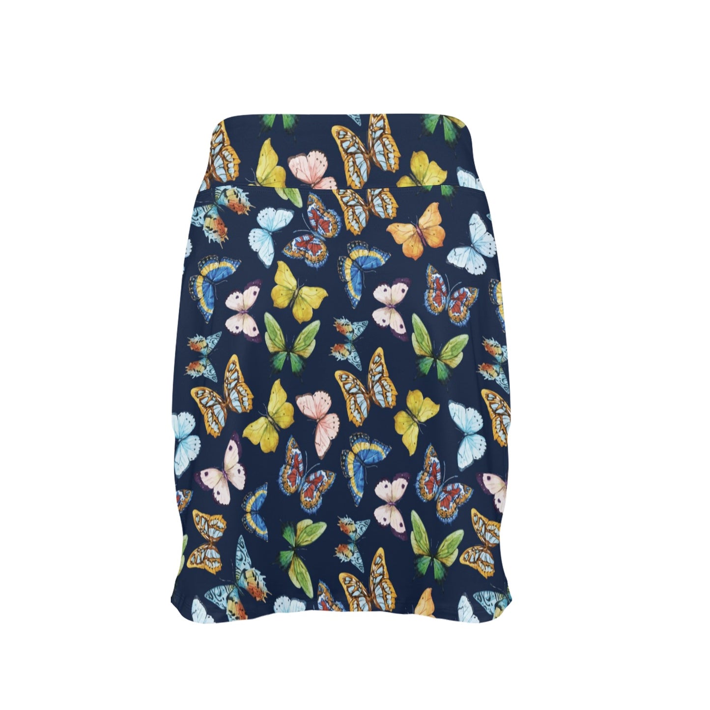 Butterfly Beautiful Print Pattern Women's Golf Skirt with Pocket