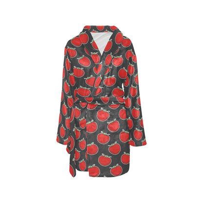 Tomato Print Design LKS306 Women's Fleece Robe