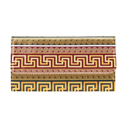 Ancient Greek Pattern Print Design LKS302 Women's Trifold Wallet