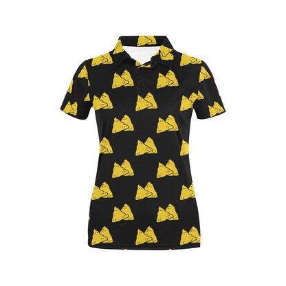 Nachos Pattern Print Design A02 Women's Polo Shirt