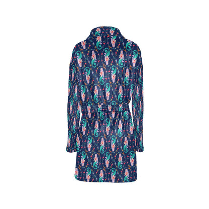 Mermaid Girl Cute Design Print Women's Fleece Robe