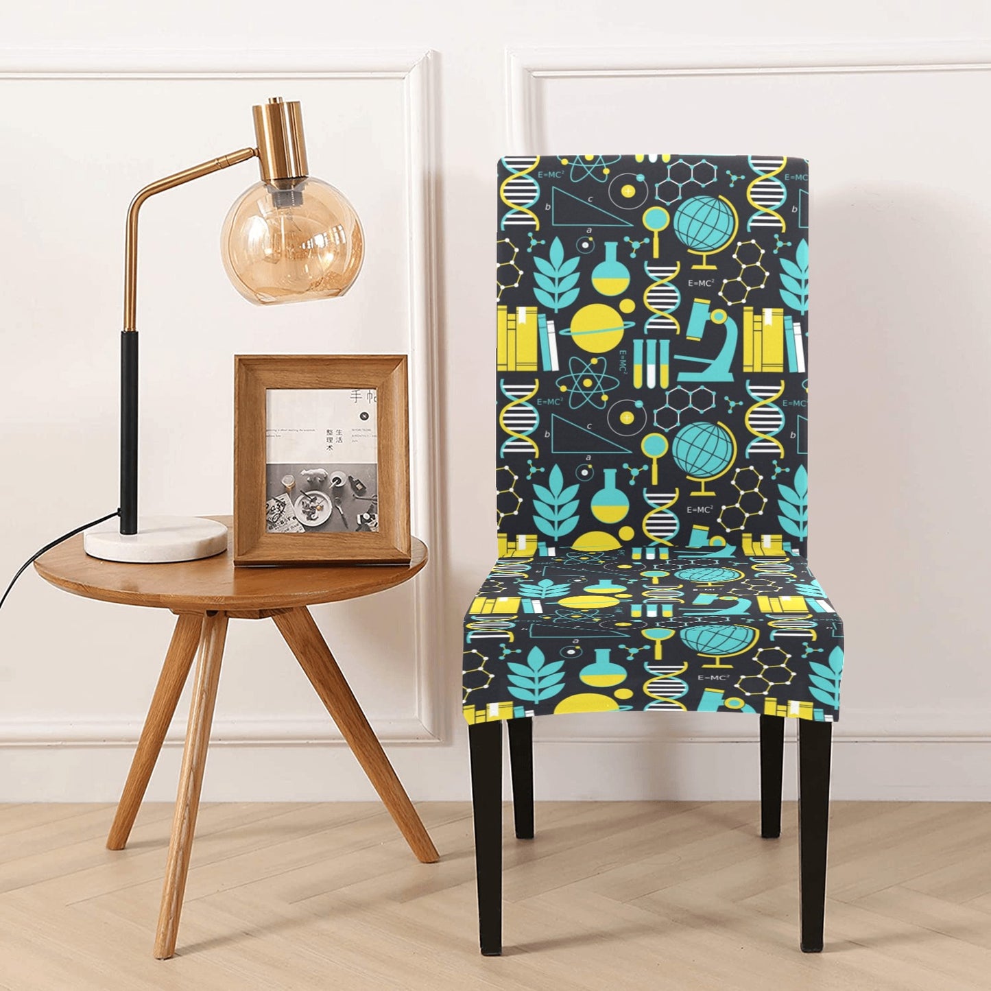 Science Print Design LKS301 Dining Chair Slipcover