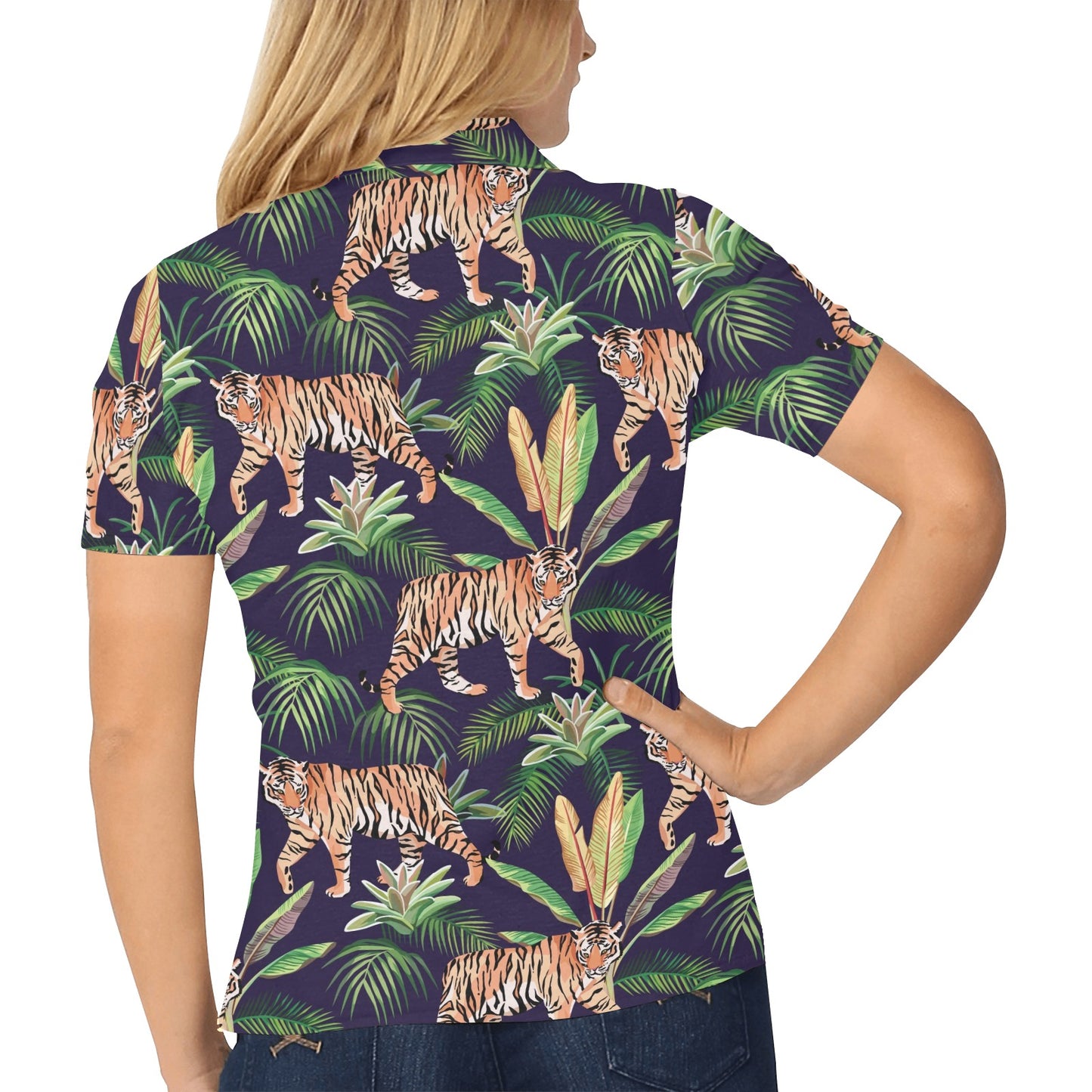 Tiger Jungle Women's Polo Shirt