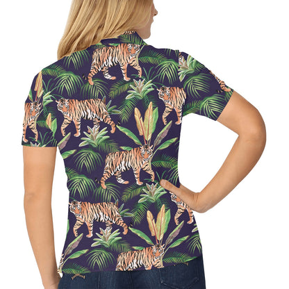 Tiger Jungle Women's Polo Shirt
