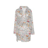 Sewing Equipment Print Design LKS302 Women's Fleece Robe