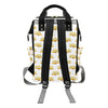 School Bus Print Design LKS306 Diaper Bag Backpack