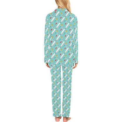 Phlebotomist Medical Print Women's Long Pajama Set