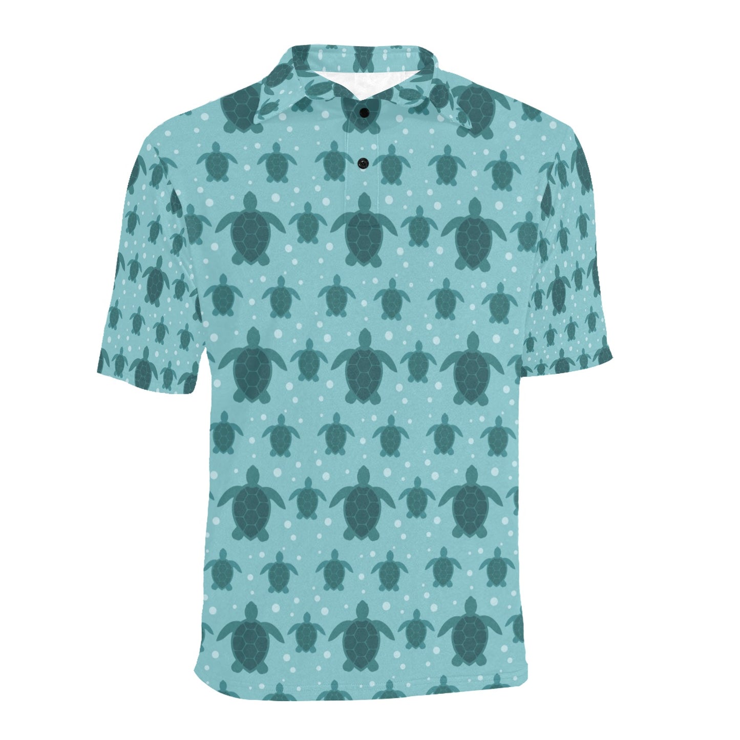 Sea Turtle Print Design LKS305 Men Polo Shirt