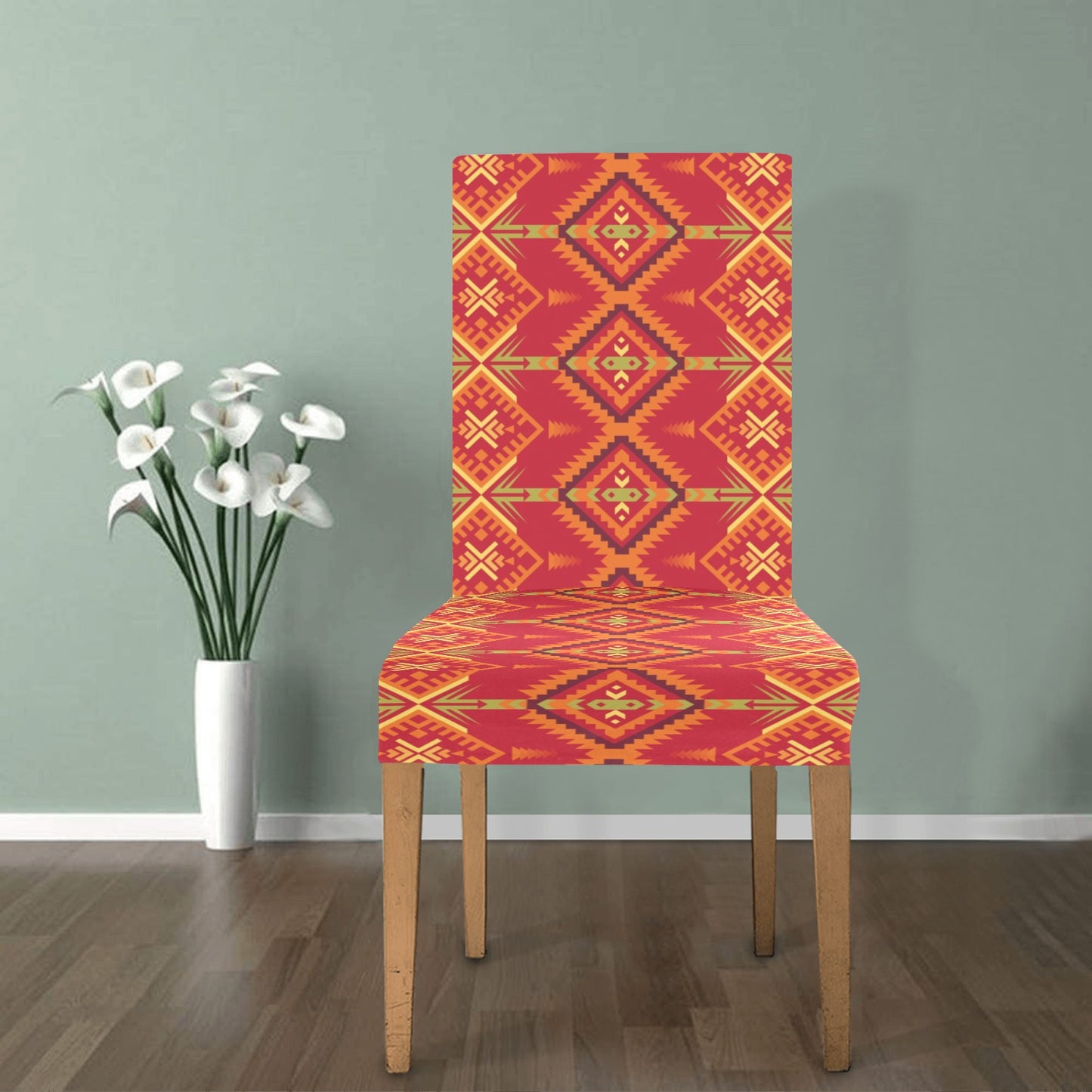 Southwest Pattern Print Design LKS305 Dining Chair Slipcover