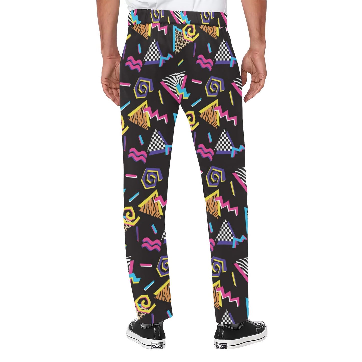 80s Pattern Print Design 3 Men's Pants