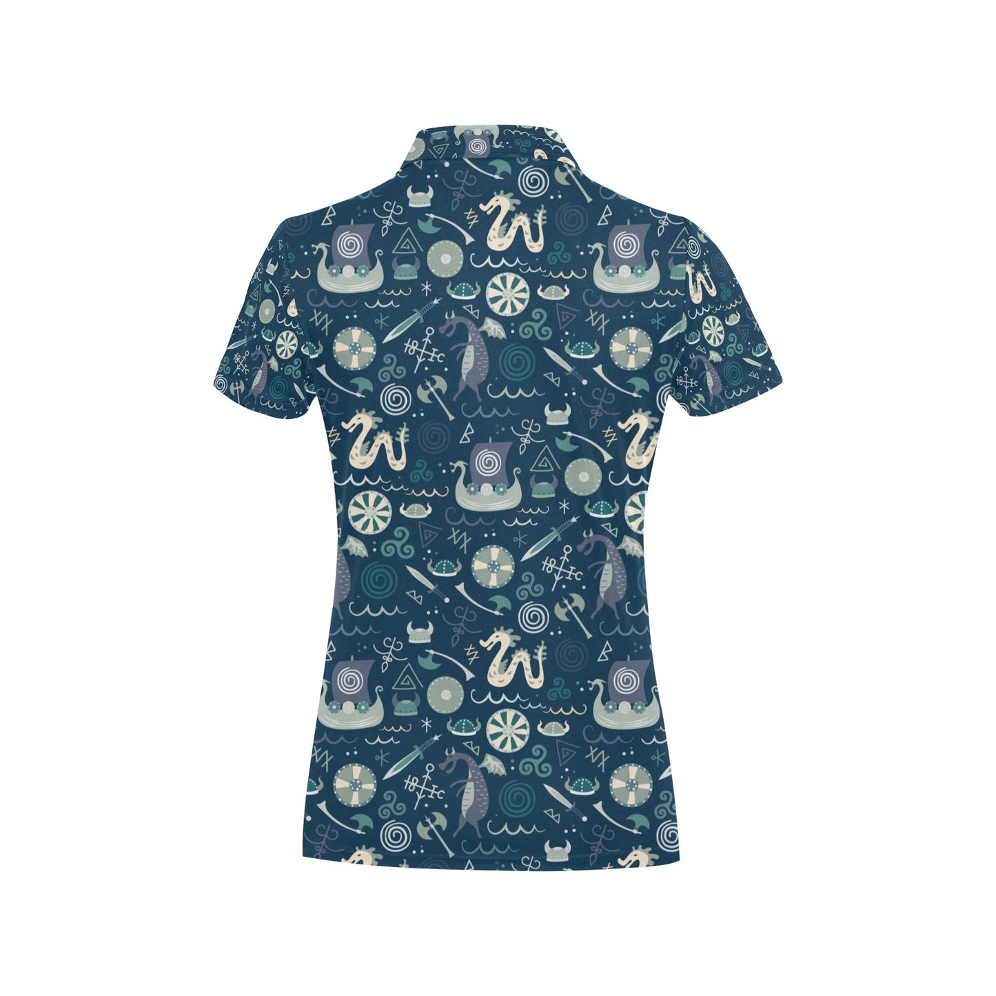 Vikings Print Design LKS305 Women's Polo Shirt
