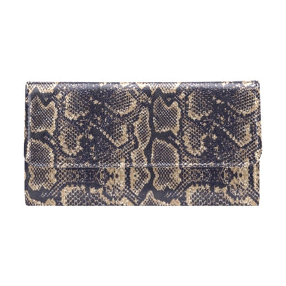 Snake Skin Pattern Print Women's Trifold Wallet
