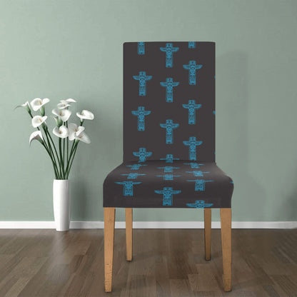 Totem Print Design LKS304 Dining Chair Slipcover