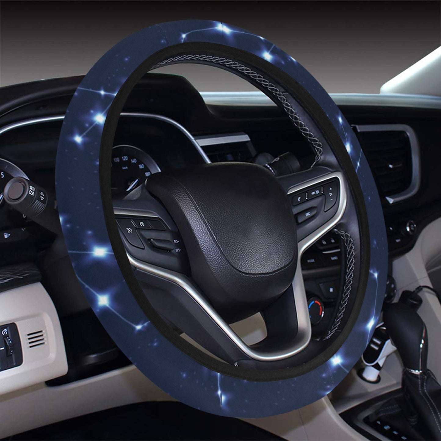 Virgo Print Design LKS303 Steering Wheel Cover with Elastic Edge