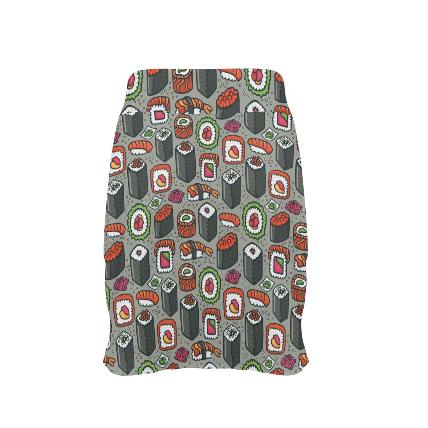 Sushi Print Design LKS301 17" Golf & Pickleball Skort with Pockets