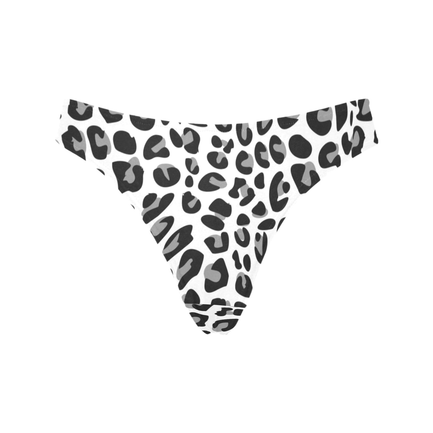 Snow Leopard Skin Print Women's Thongs