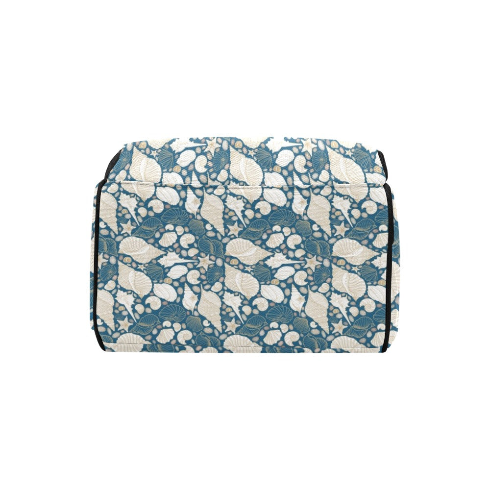 Seashell Print Design LKS308 Diaper Bag Backpack