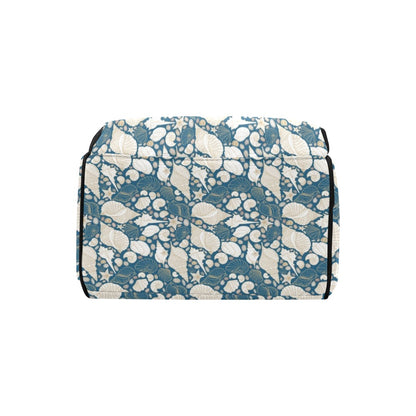 Seashell Print Design LKS308 Diaper Bag Backpack