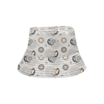 Sun Moon Print Design LKS302 Unisex Bucket Hat