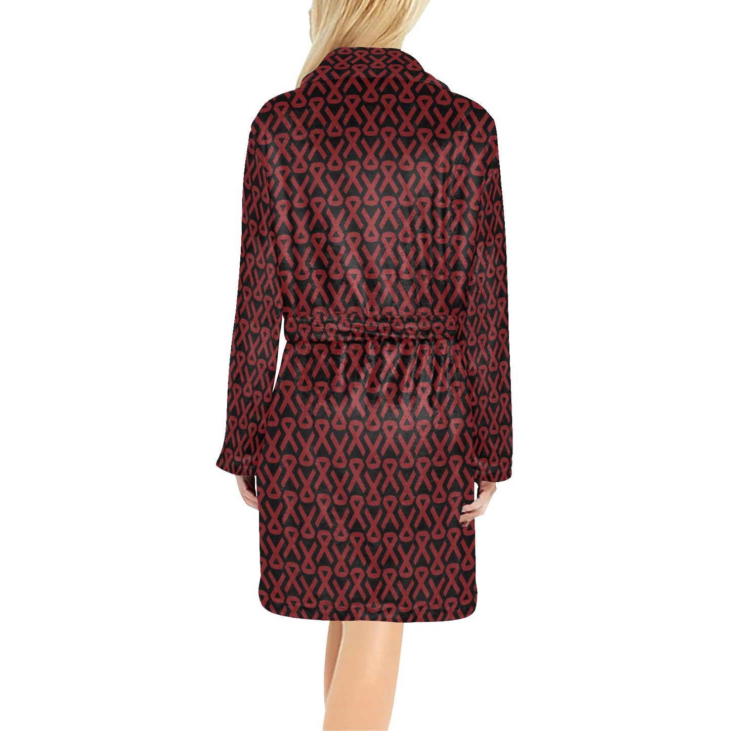 Multiple myeloma Pattern Print Design A01 Women's Fleece Robe