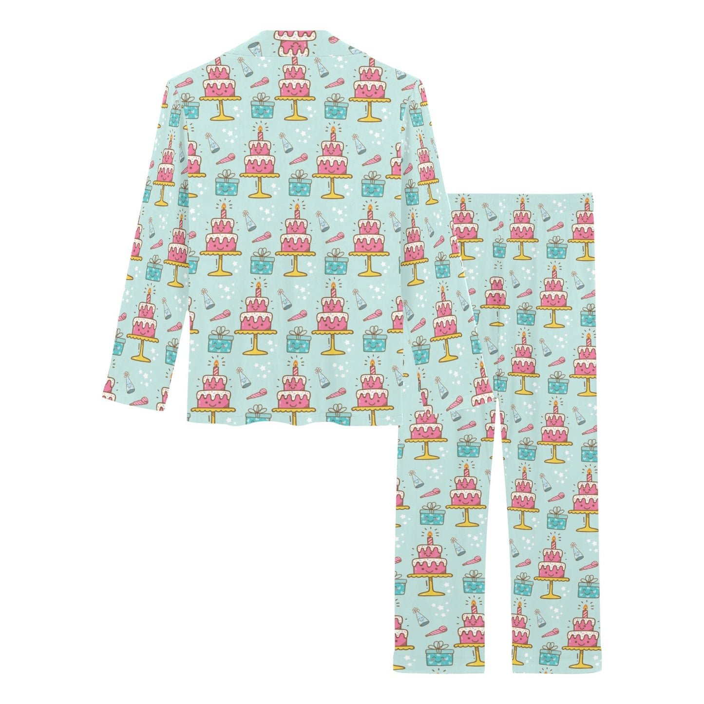 Cake Pattern Print Design 06 Women's Long Pajama Set