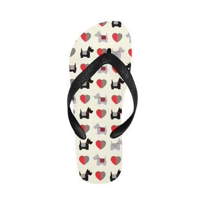 Scottish Terriers Print Design LKS3010 Flip Flops